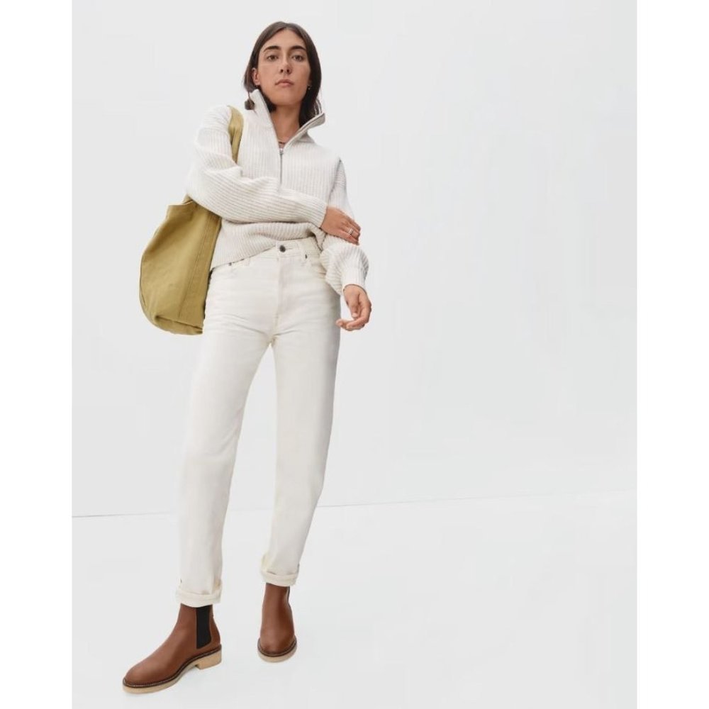 Everlane The Italian Leather Chelsea Boots in Tobacco New Womens Booties - Picture 13 of 13
